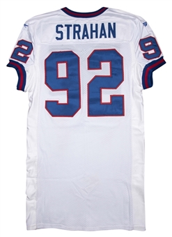 1997 Michael Strahan Game Used New York Giants Road Jersey Photo Matched To 12/7/1997 (Resolution Photomatching & Giants LOA)